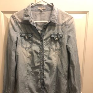 Jean button up